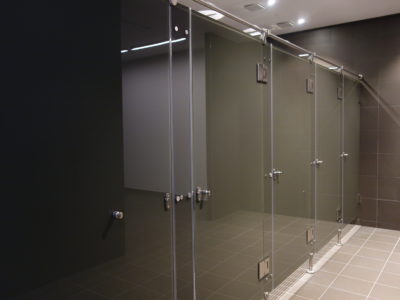 shower screen lacquered toughened glass
