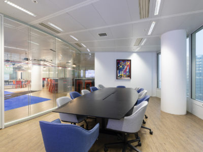 meeting room glass partition